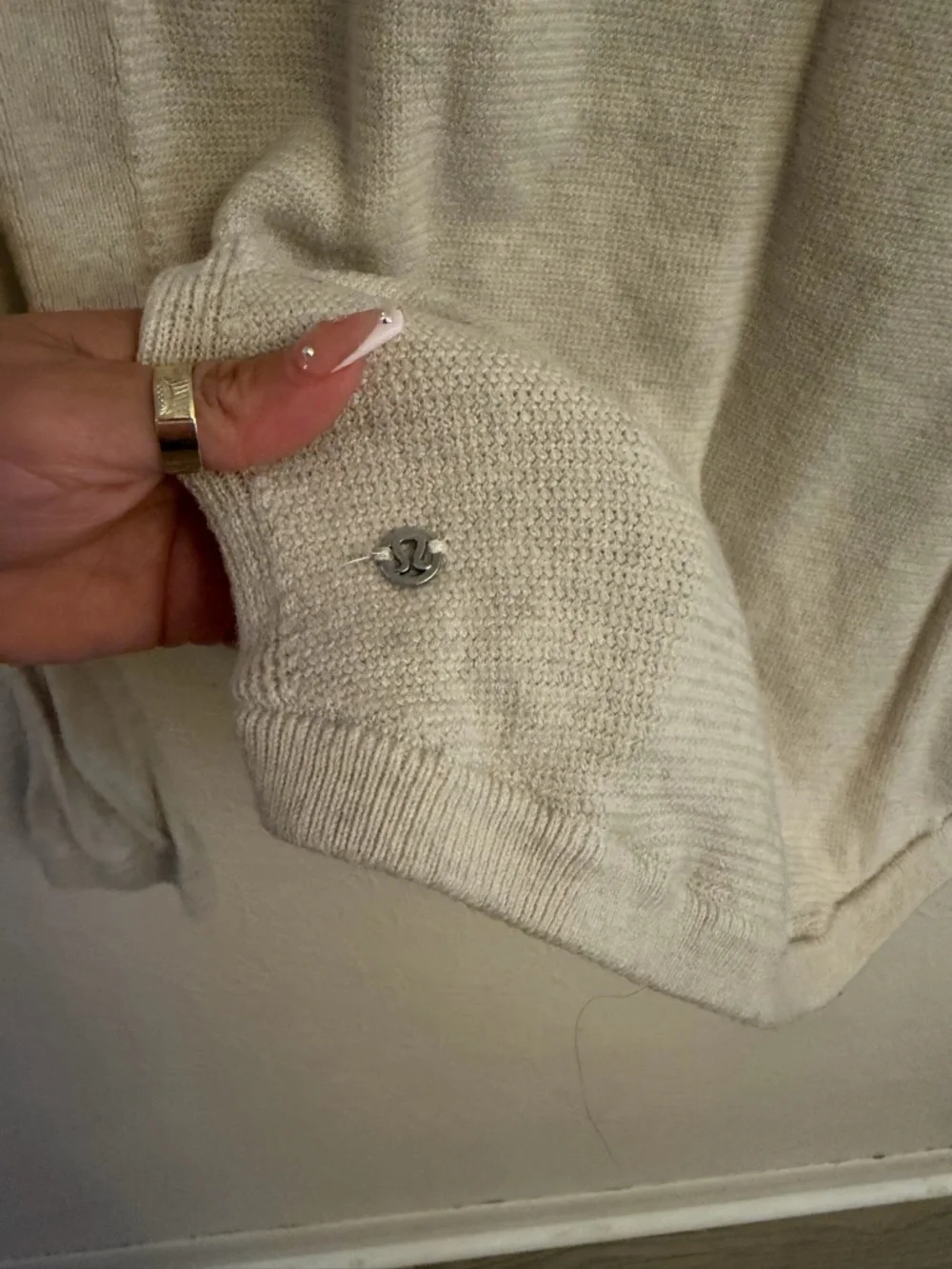 lululemon athletica Cream Long-Sleeve Thermal Pullover